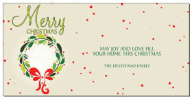 Christmas  Fun Holiday Dotted Wreath Cards  8